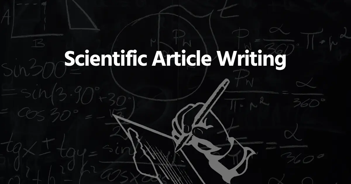 Scientific Research Article Writing